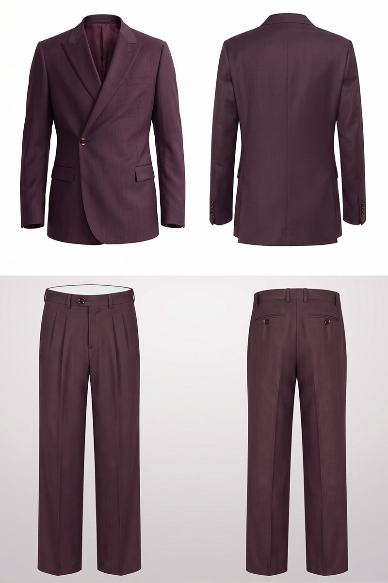 Purple 50% Merino Wool Blazers