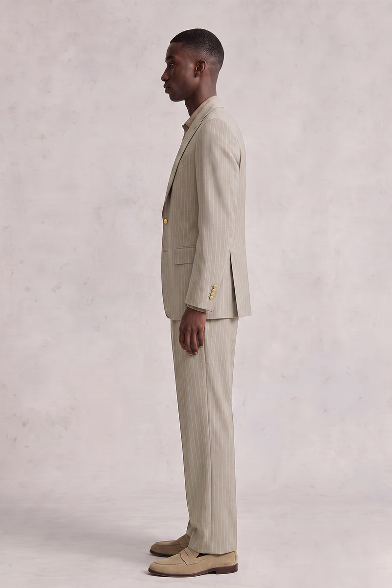 Beige 50% Merino Wool Suits