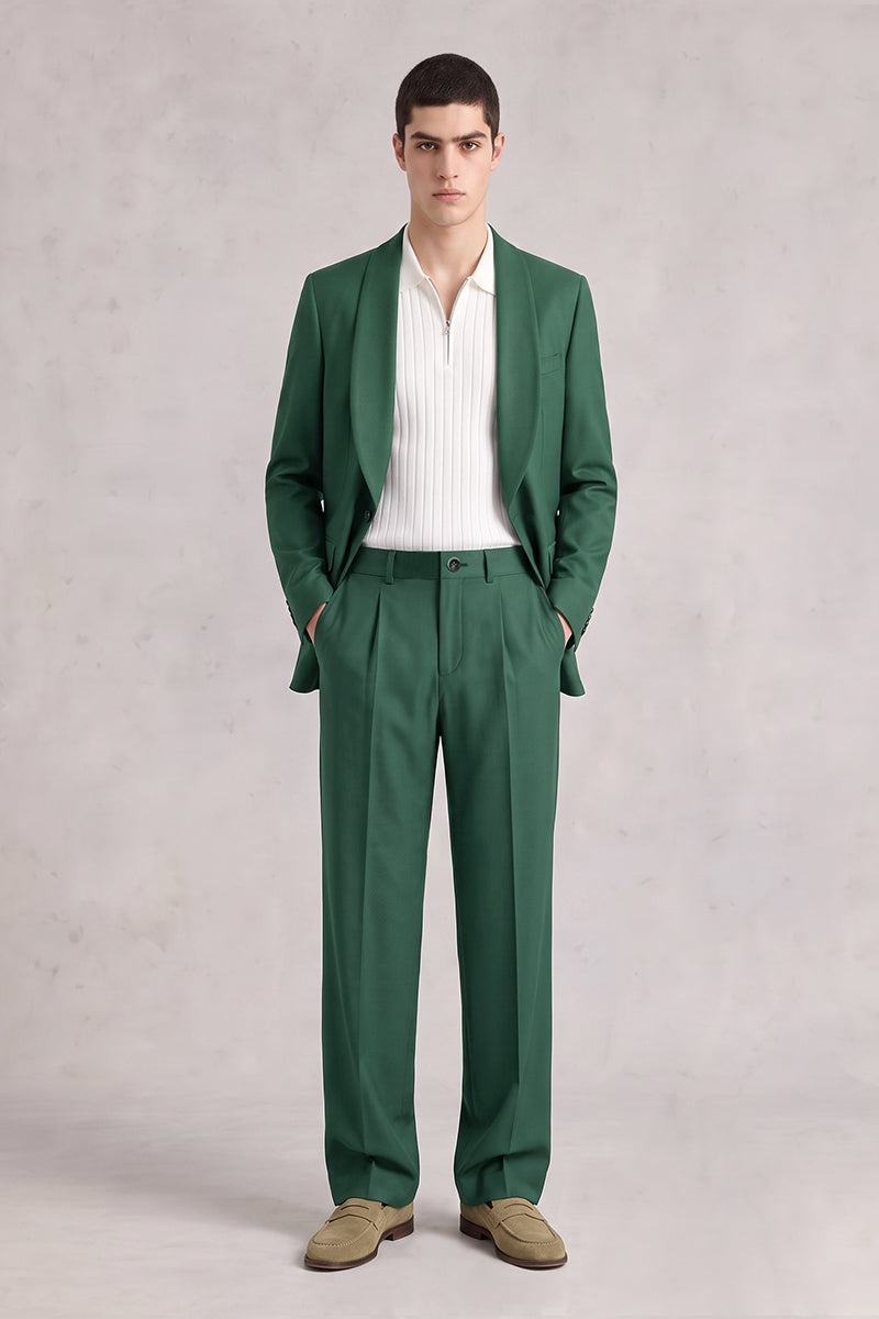 Forest Green 50% Merino Woo Suits
