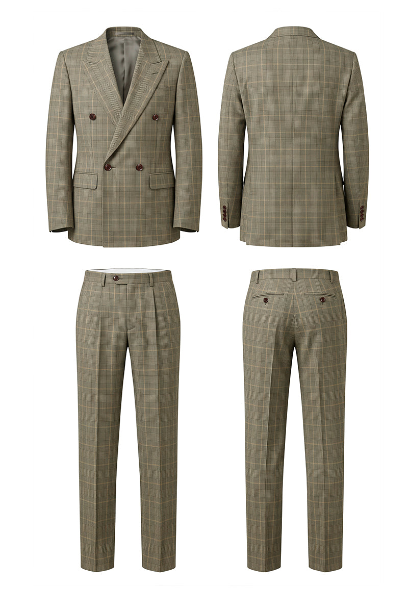 Yellow Green 100% Merino Woo Suits