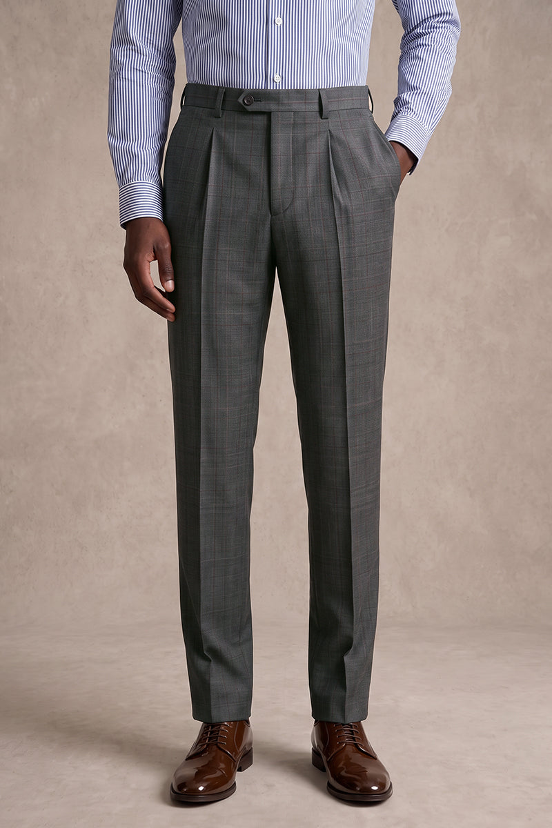 Dark Gray 30% Fine Australia Wool Suit Trousers