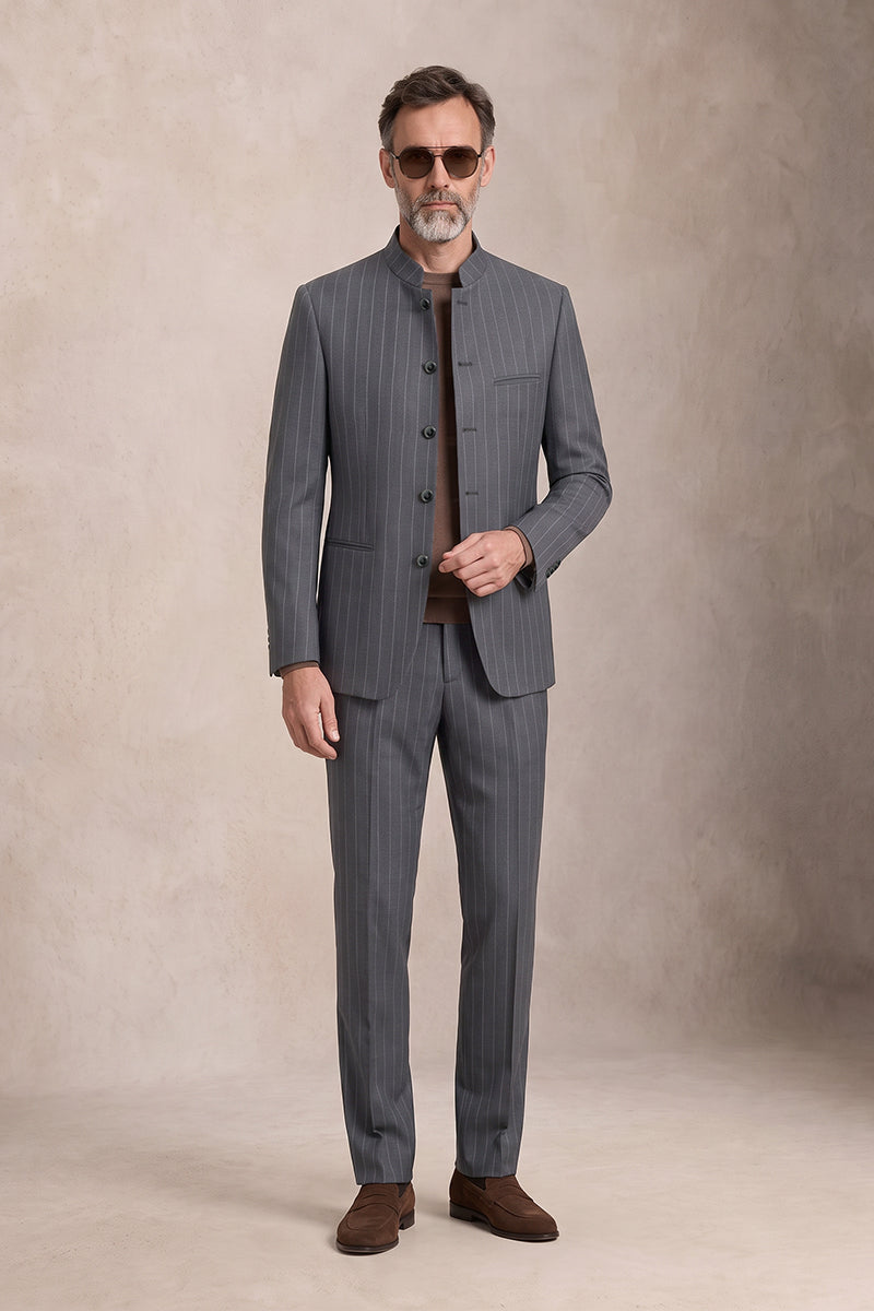 Gray 50% Merino Wool Suits