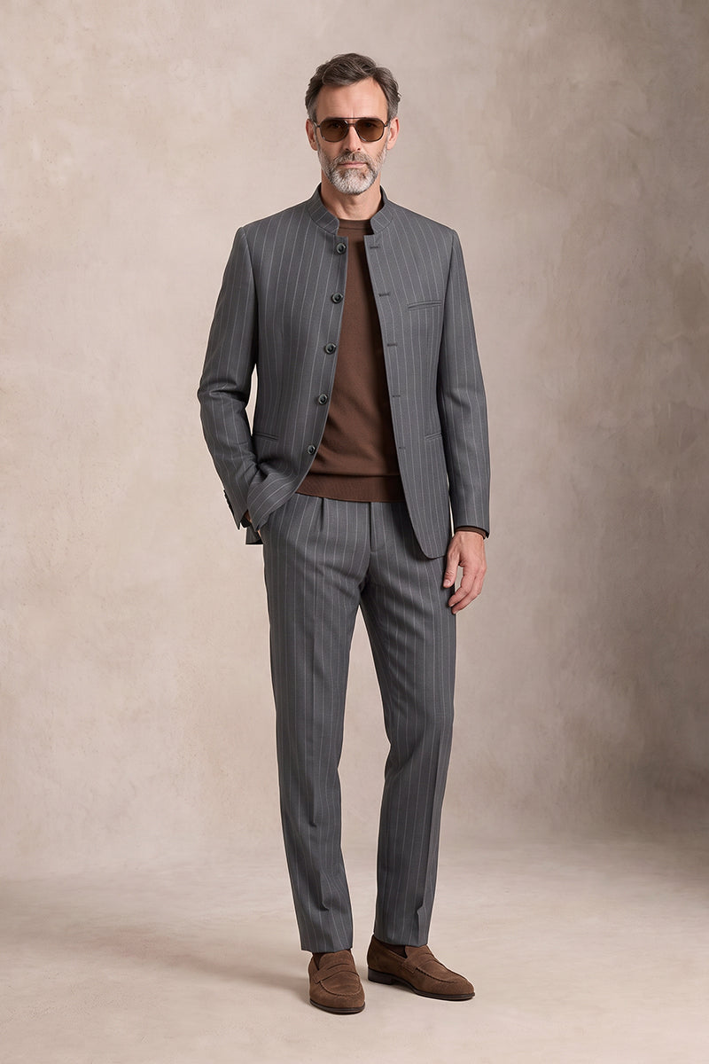Gray 50% Merino Wool Suits