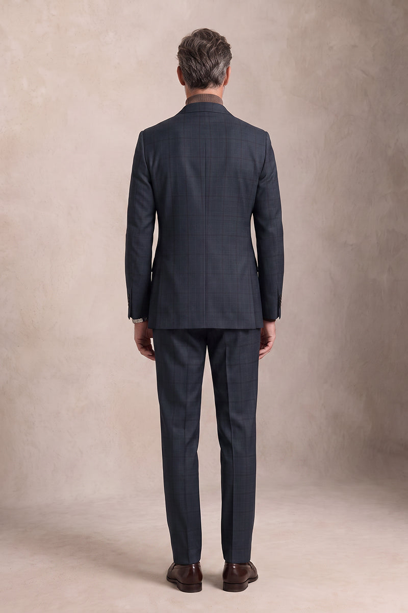 Navy Blue 100% Merino Wool Suits