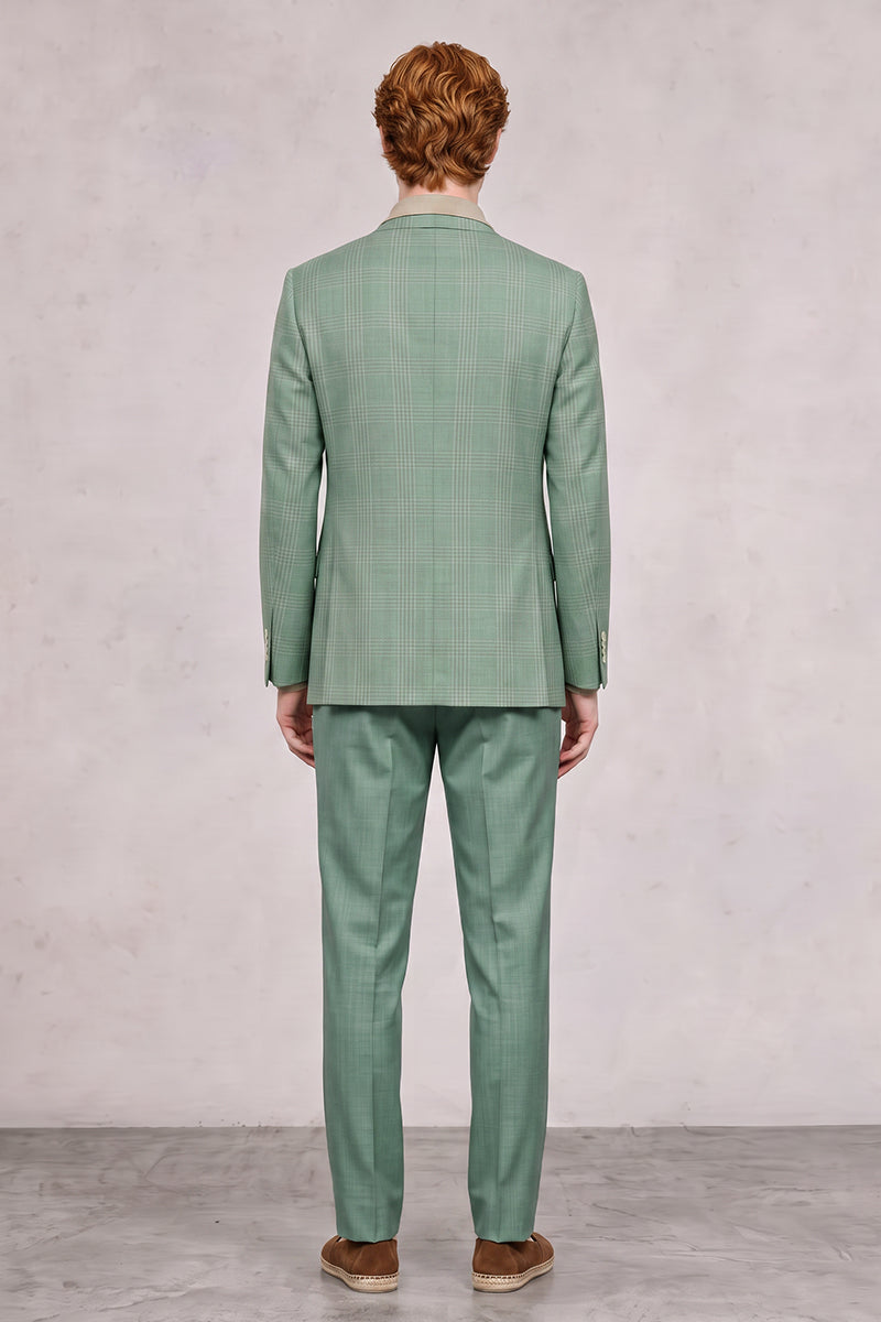 Green 50% Merino Wool Suits