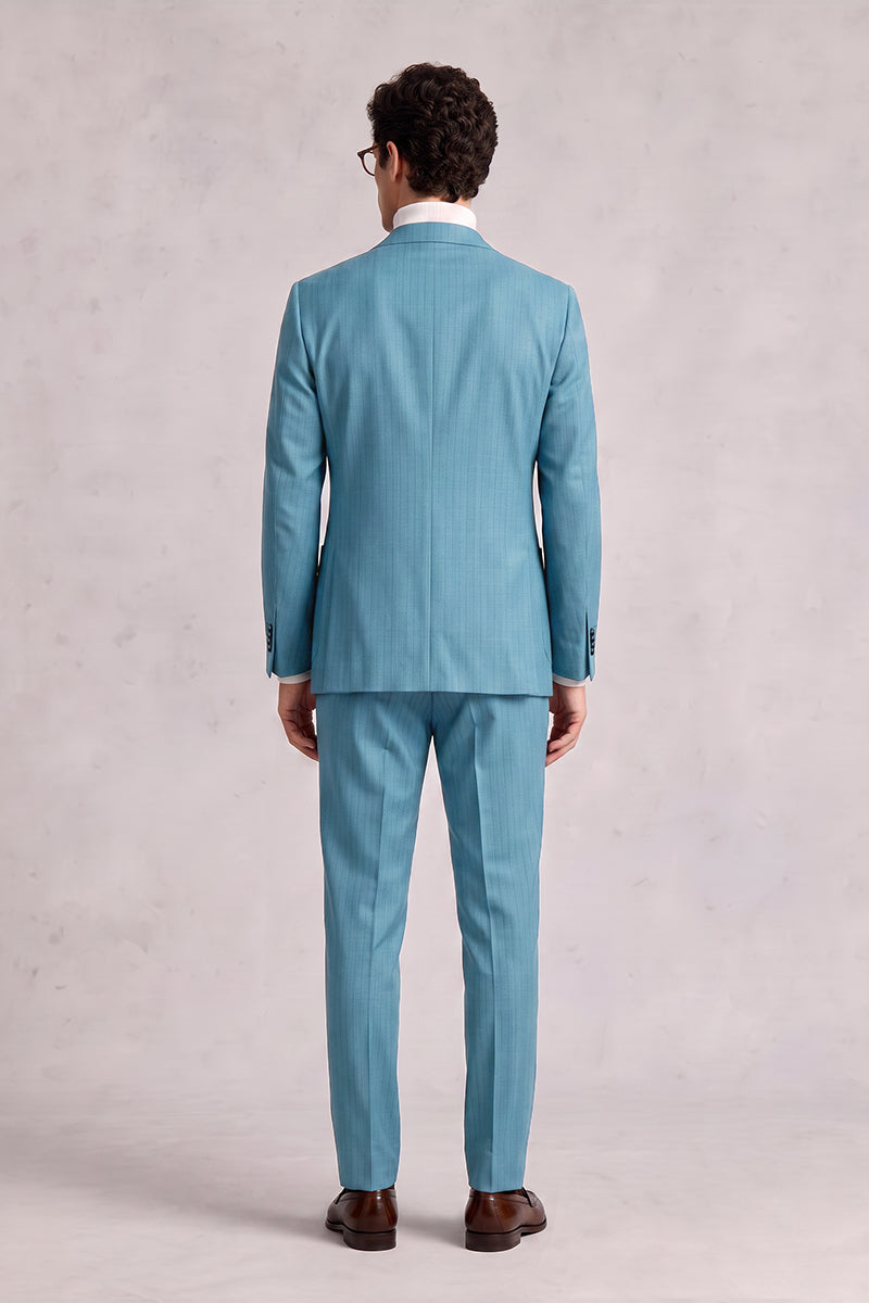 Blue 50% Merino Wool Suits