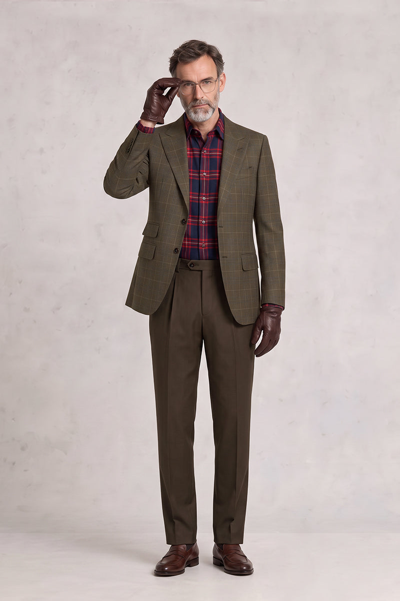 Brown 50% Merino Wool Suits