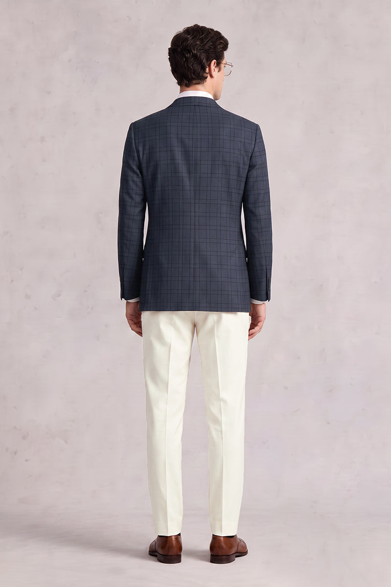 Navy Blue 50% Merino Wool Suits