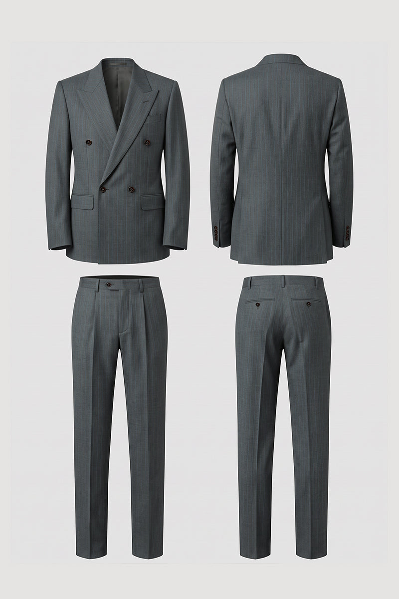 Gray 50% Merino Wool Suits