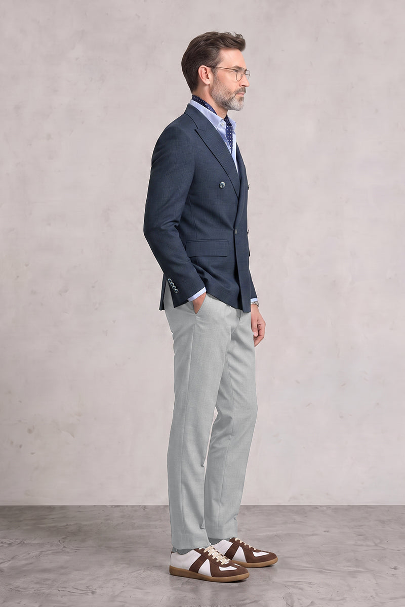 Navy Blue 50% Merino Wool Suits