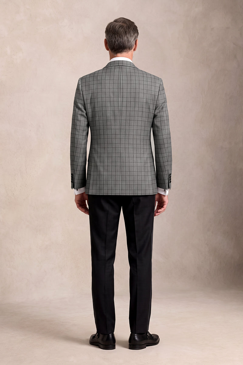 Black 50% Merino Wool Suits