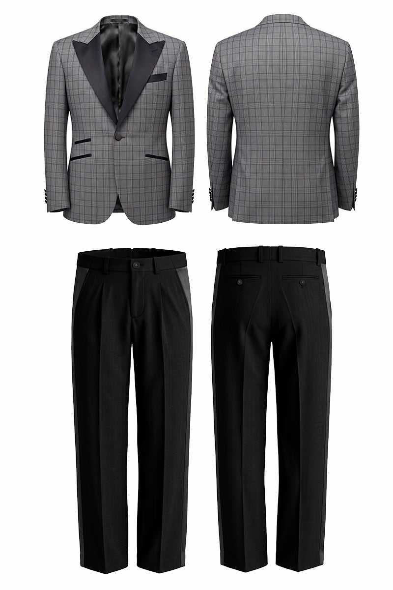 Black 50% Merino Wool Suits