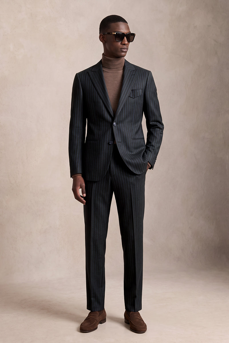 Black 50%% Merino Wool Suits