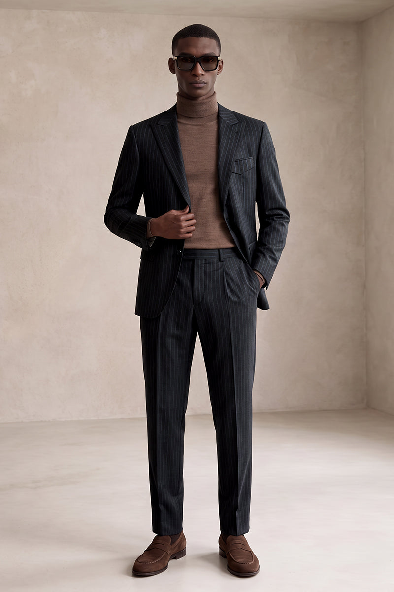 Black 50%% Merino Wool Suits