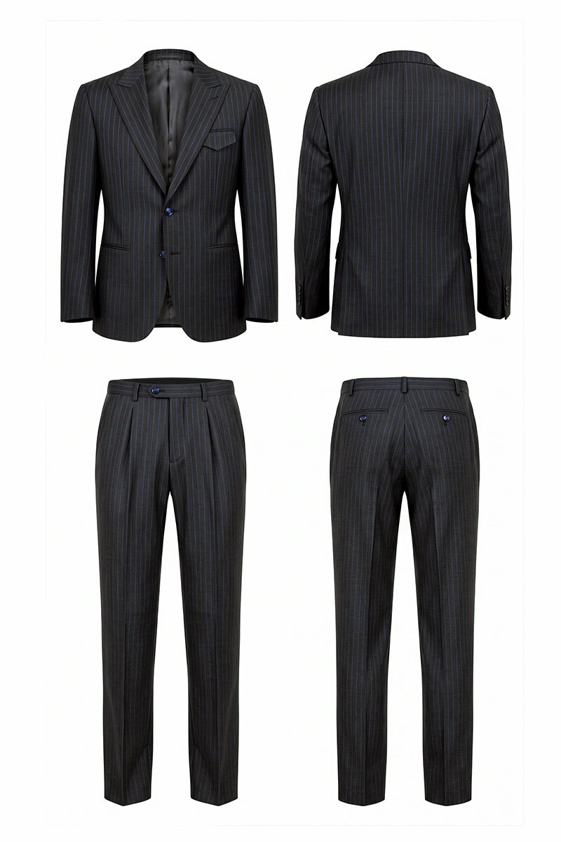 Black 50%% Merino Wool Suits