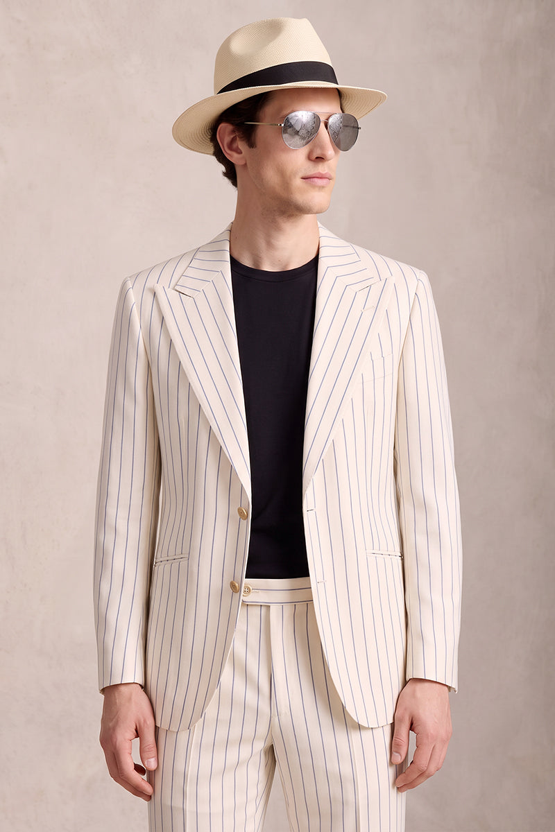 Beige 50%% Merino Wool Suits