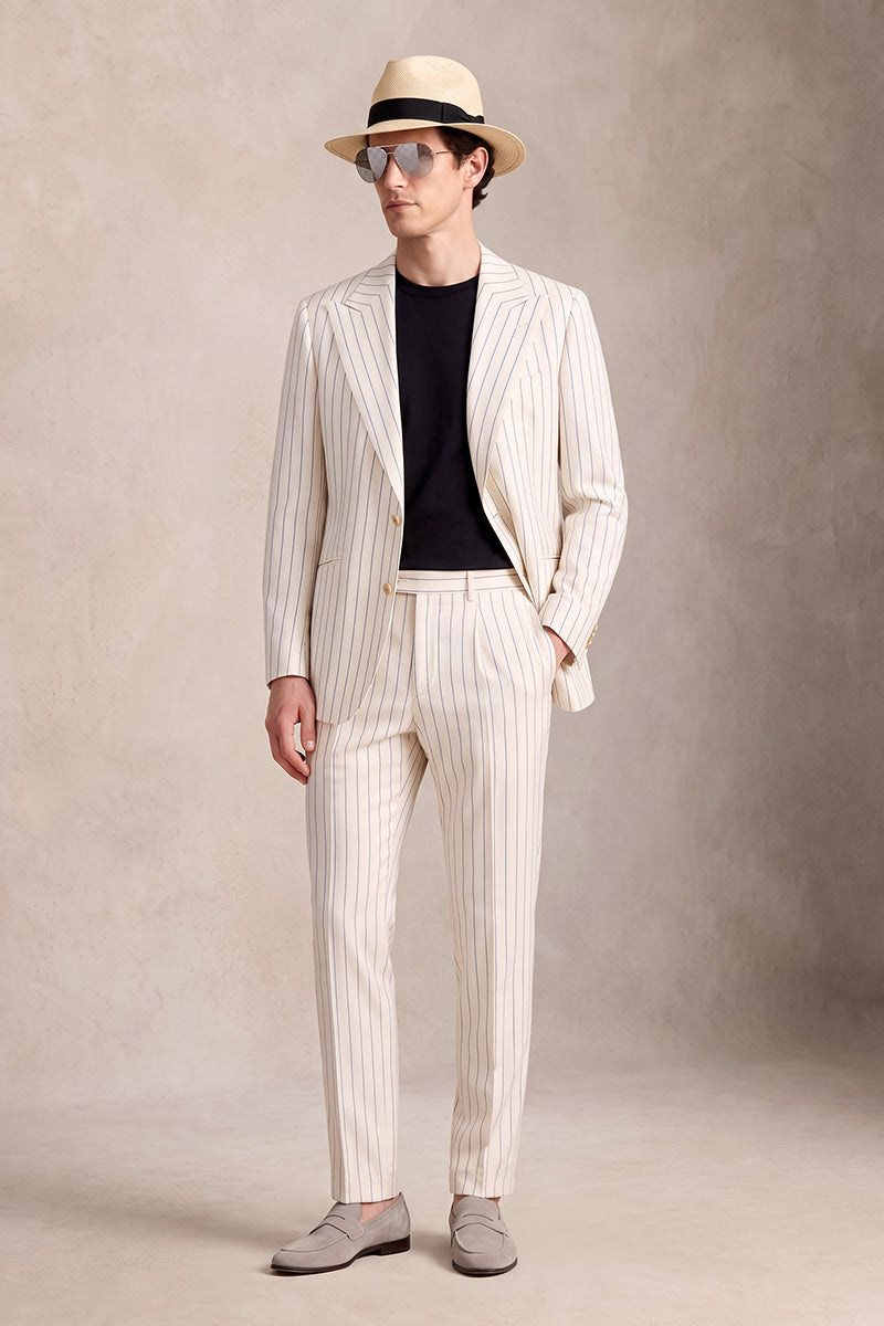Beige 50%% Merino Wool Suits