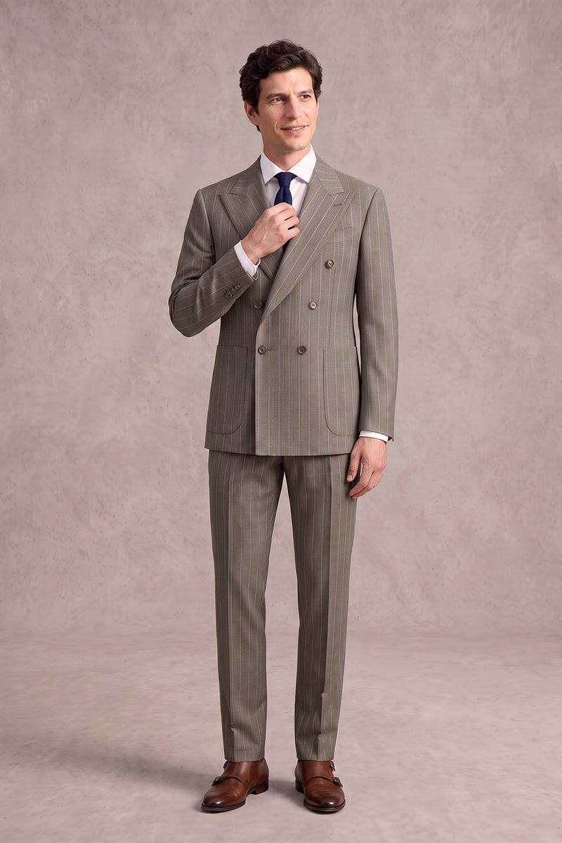 Brown 50%% Merino Wool Suits