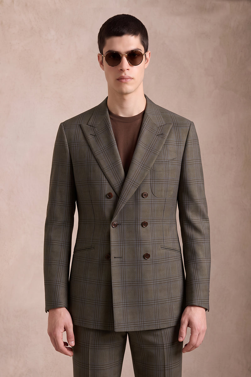 Dark Brown 50%% Merino Wool Suits