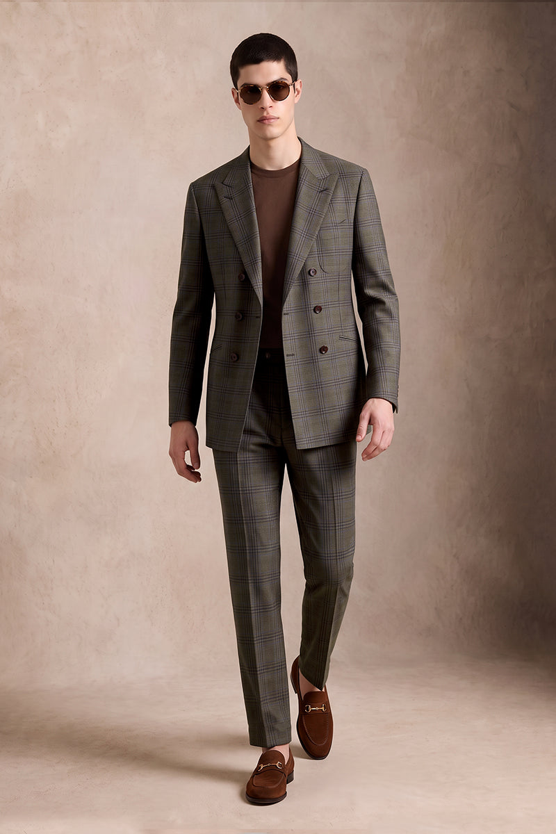 Dark Brown 50%% Merino Wool Suits