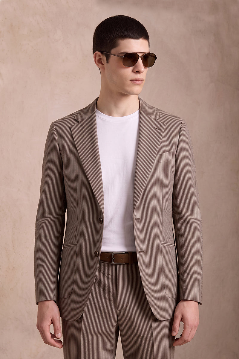 Brown 50% Merino Woo Blazers