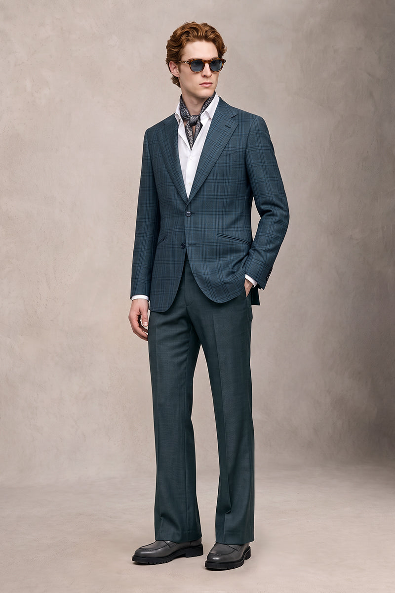 Blue 50% Merino Wool Suits