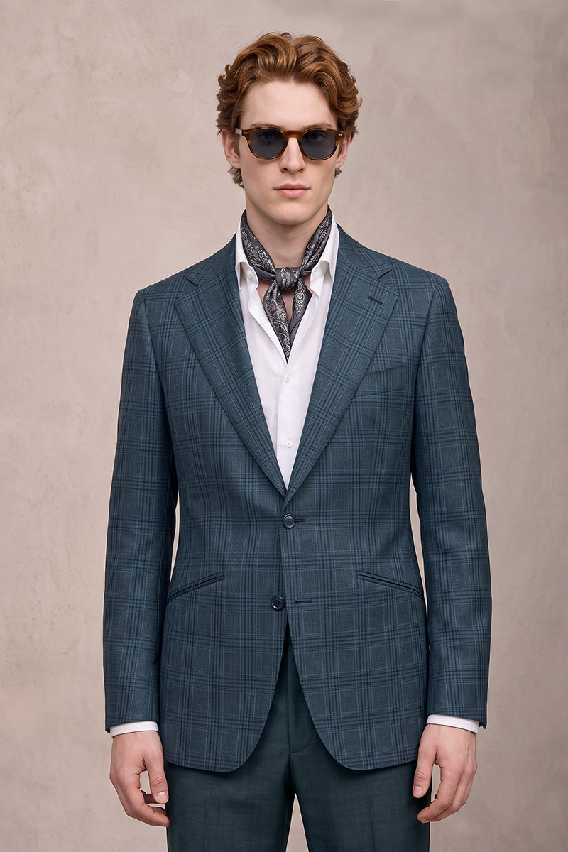 Navy Blue 50% Merino Woo Blazers