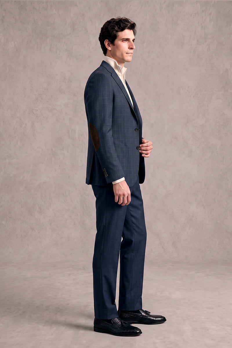 Navy Blue 50% Merino Wool Suits