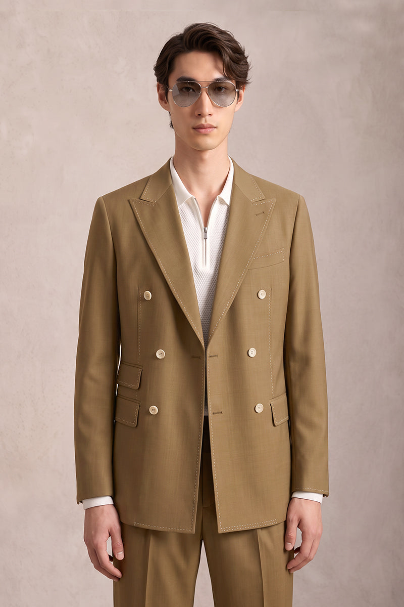 Brown 50% Merino Wool Suits