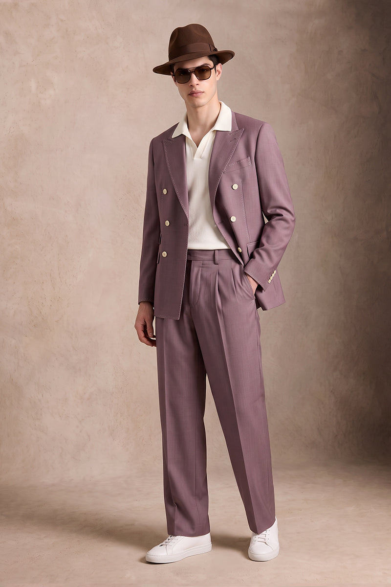 Purple 50% Merino Wool Suits