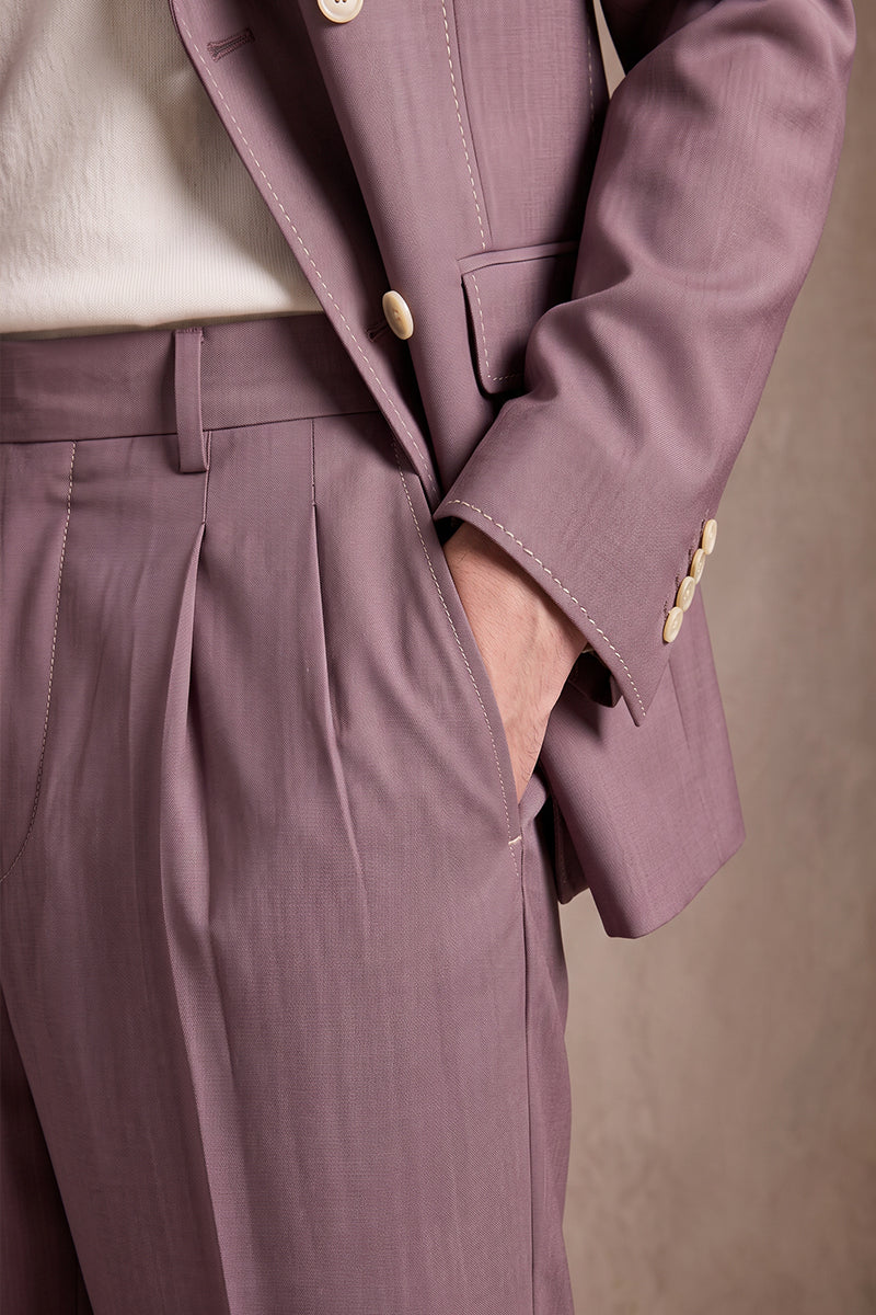 Purple 50% Merino Wool Suits