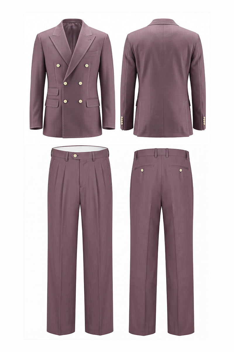 Purple 50% Merino Wool Suits
