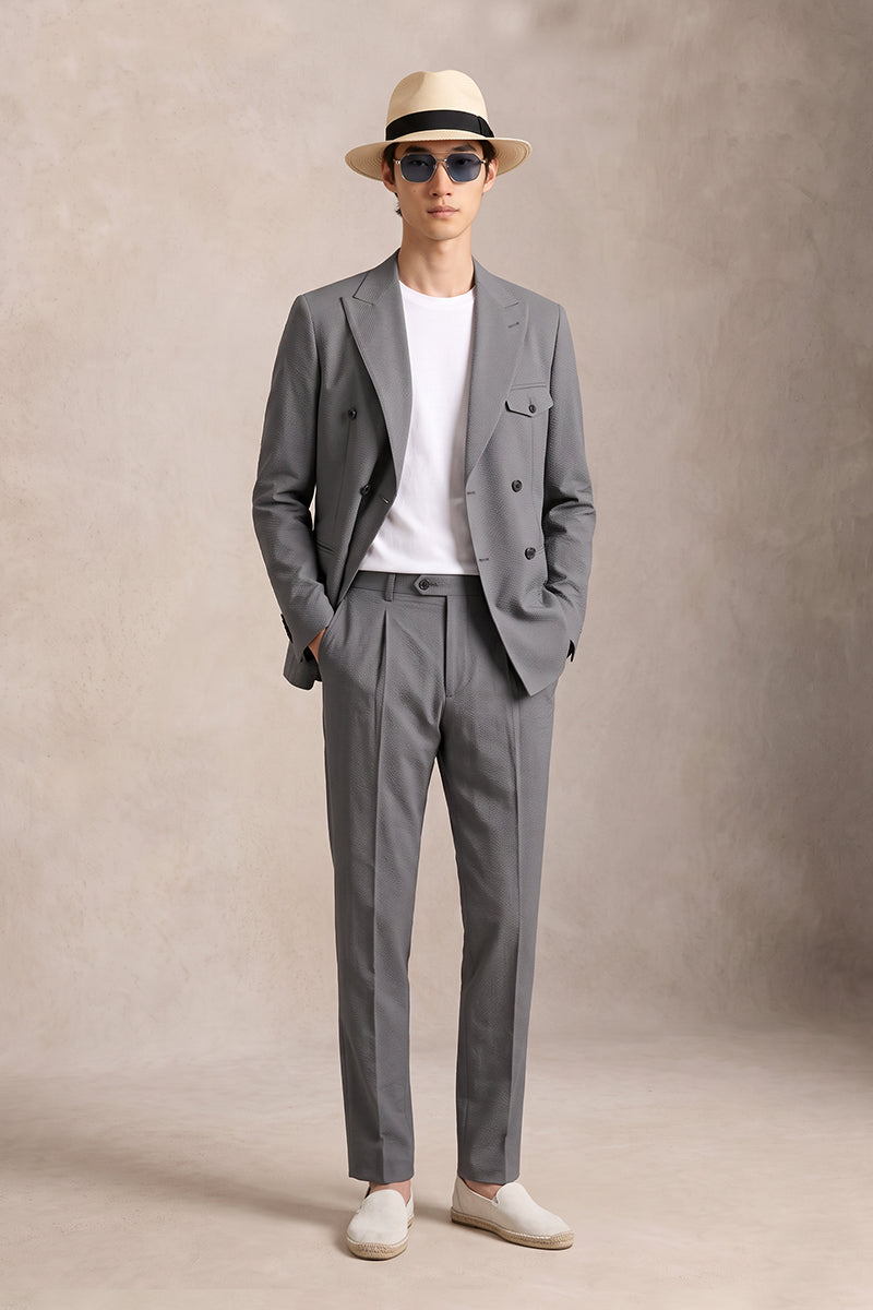 Gray 50% Merino Wool Suits