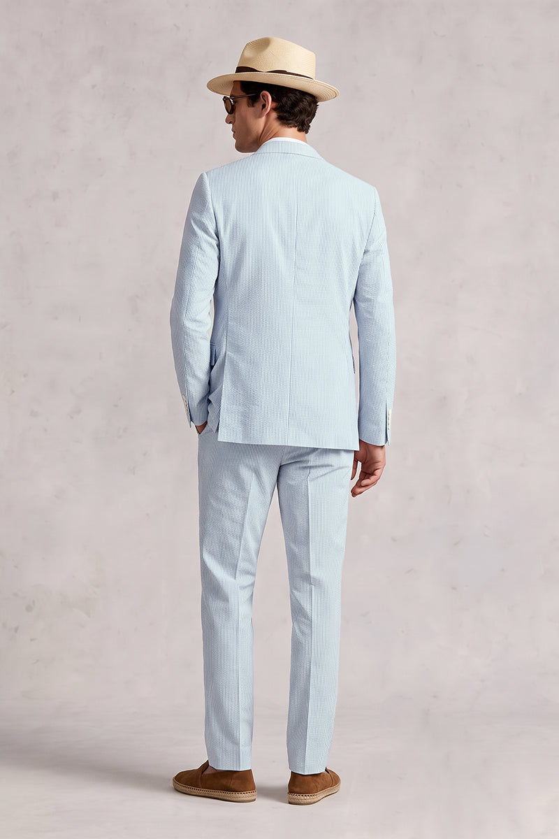 Blue 50% Merino Woo Suits