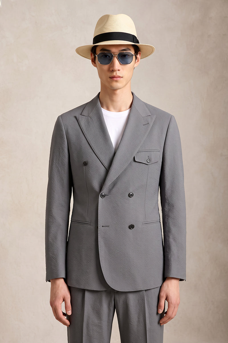 Gray 50% Merino Woo Blazers