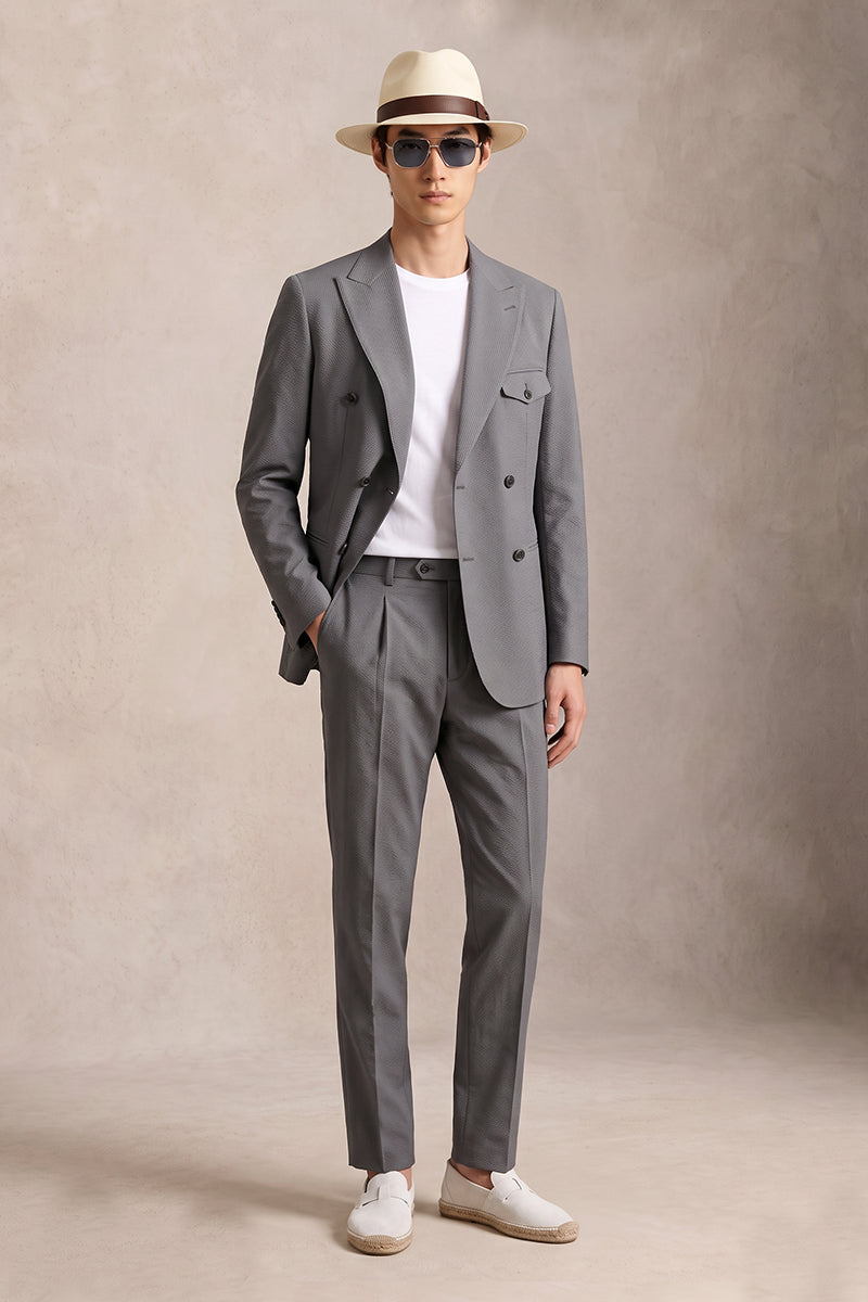 Gray 50% Merino Woo Blazers
