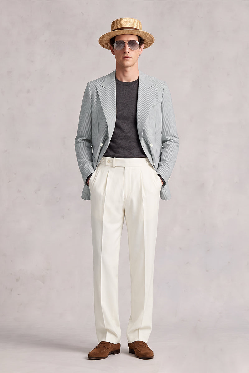 Light Blue 50% Merino Wool Suits