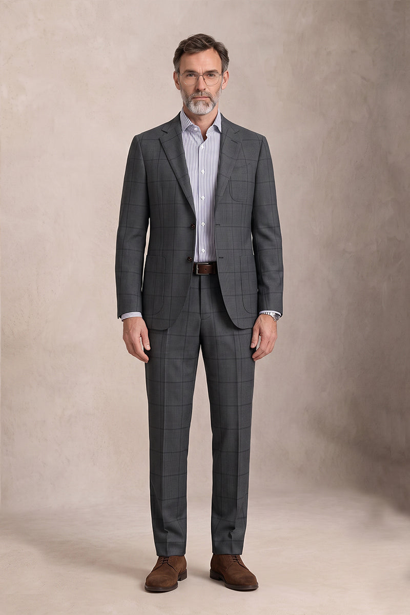 Dark Gray 50% Merino Wool Suits