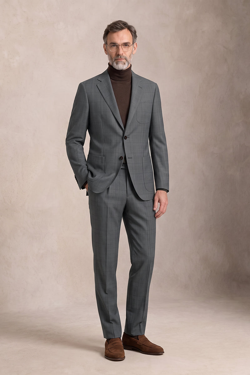 Gray 50% Merino Wool Blazers