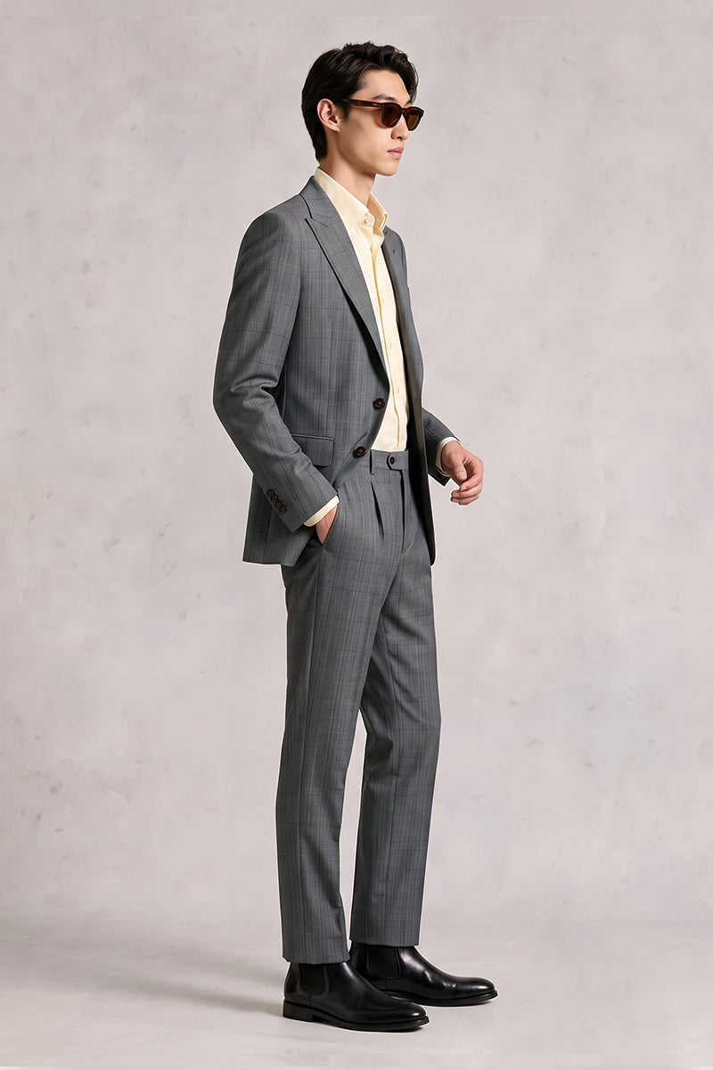 Gray 50% Merino Wool Suits