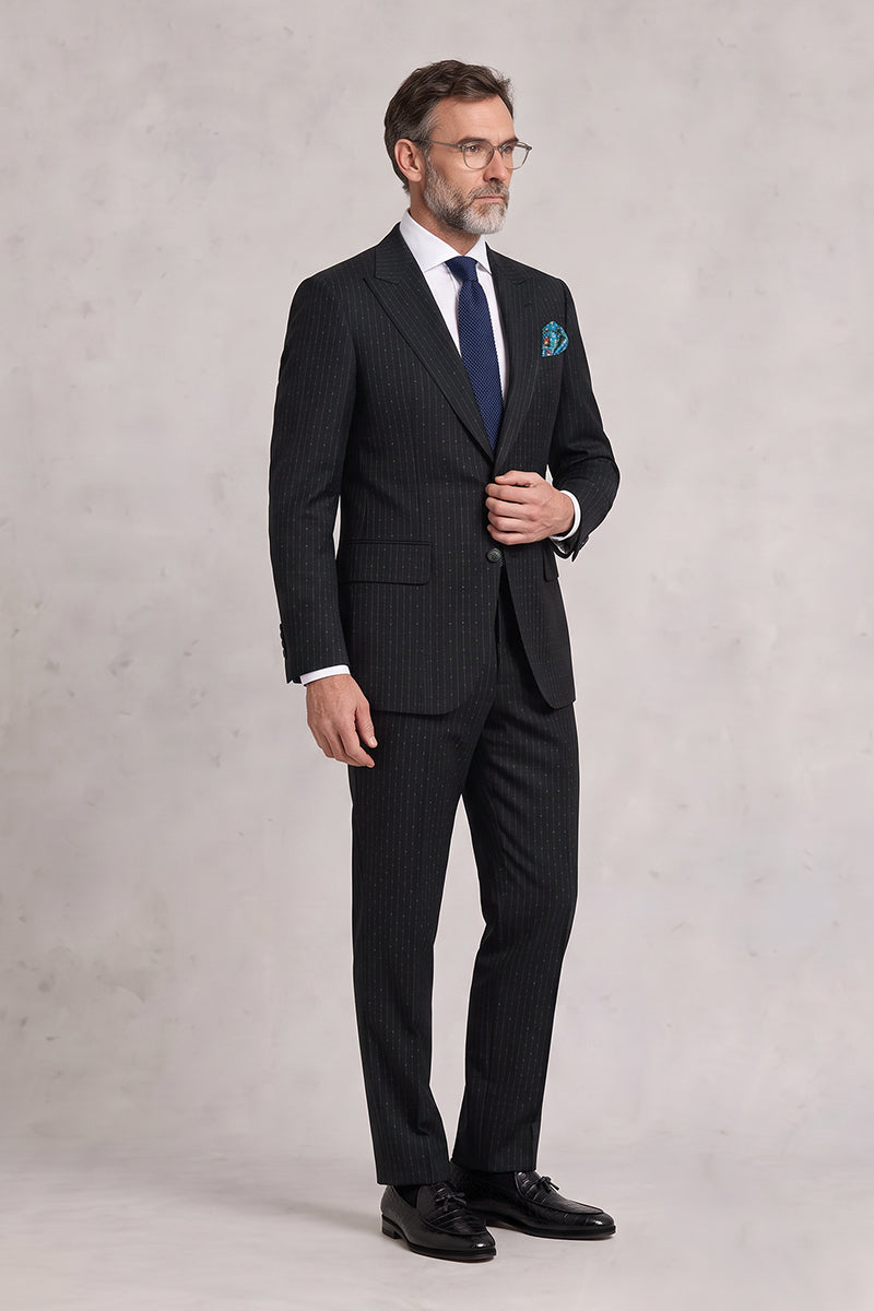 Black 50% Merino Wool Suits