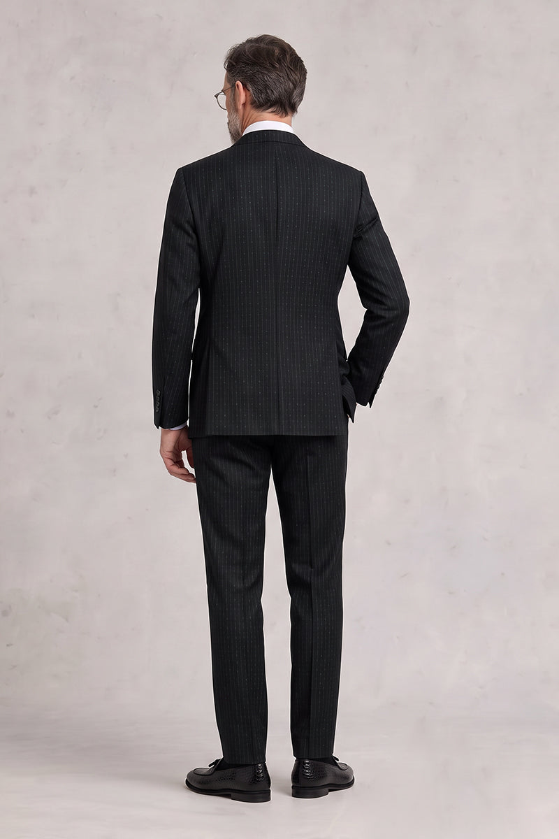 Black 50% Merino Wool Suits