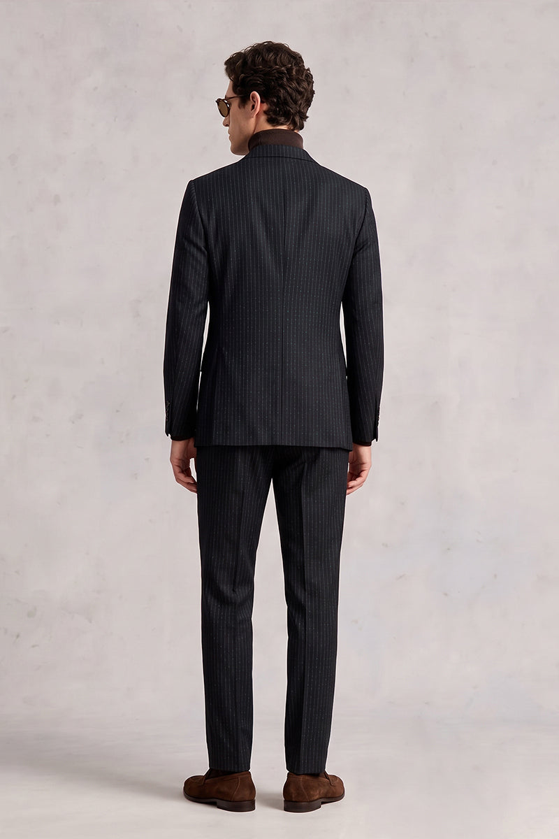 Black 50% Merino Wool Blazers