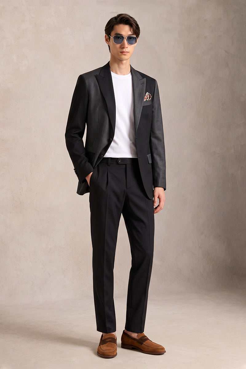 Black 50% Fine Australia Wool Suits