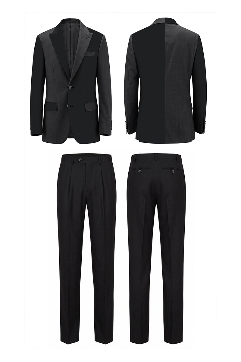 Black 50% Fine Australia Wool Suits