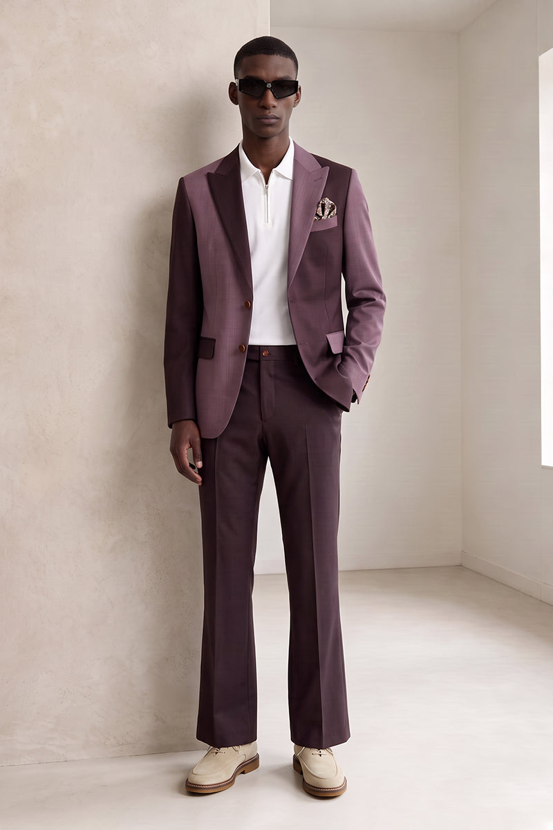 Purple 50% Merino Wool Suits
