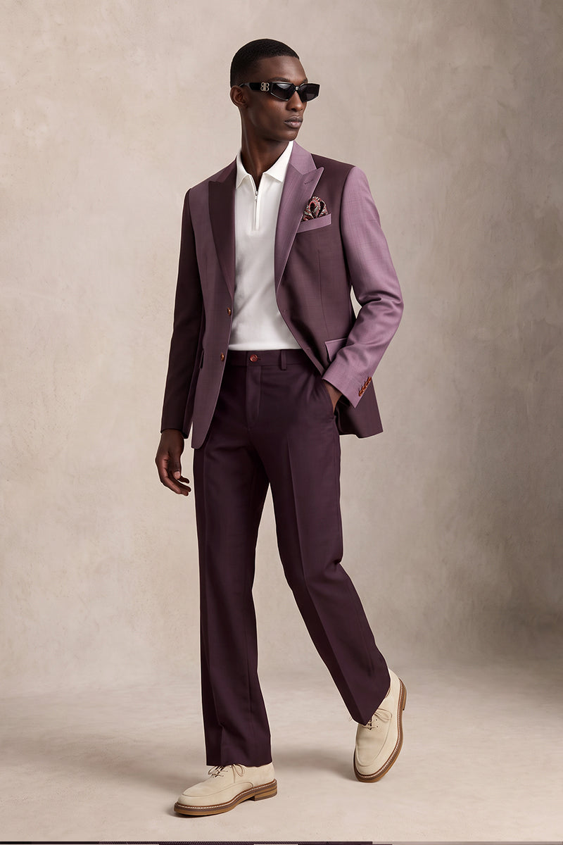 Purple 50% Merino Wool Suits
