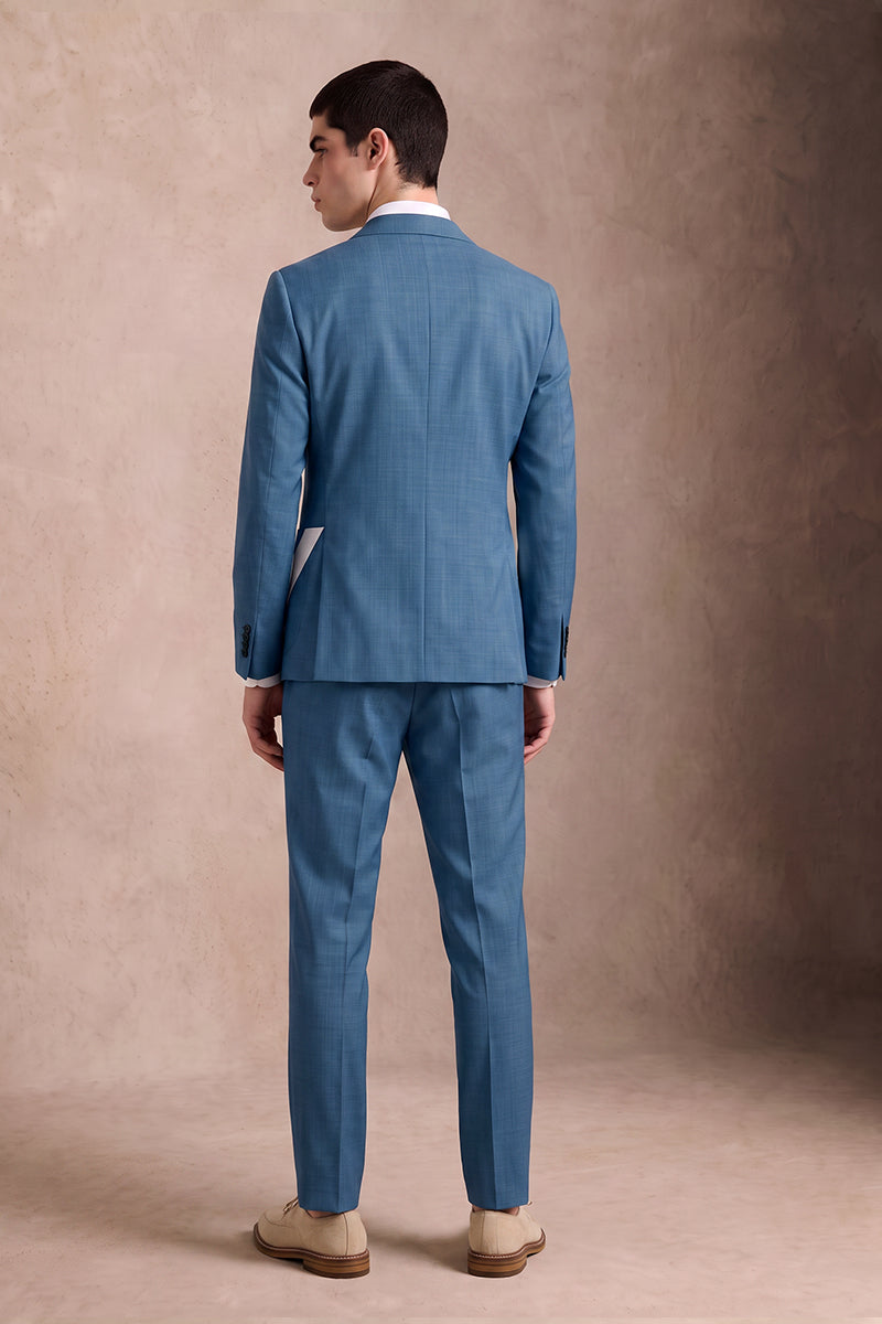 Blue 50% Merino Wool Suits