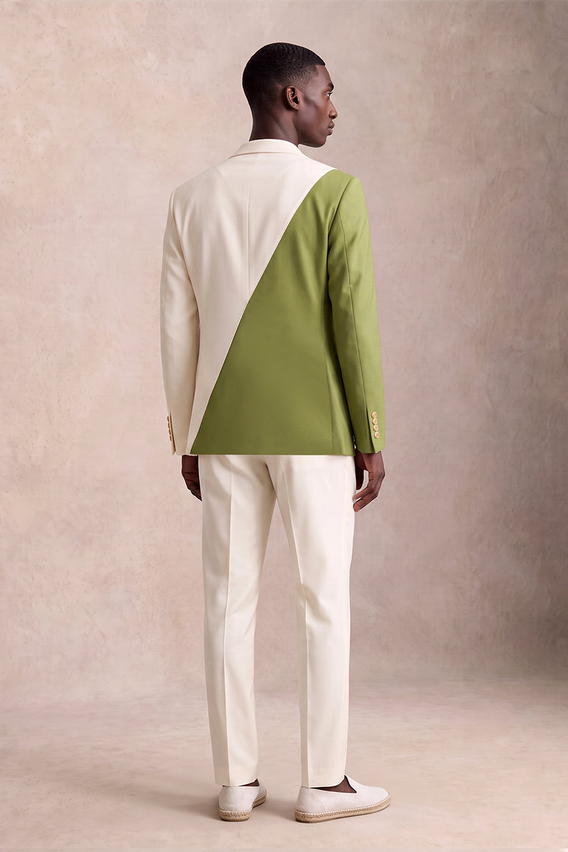 Green 50% Merino Wool Suits