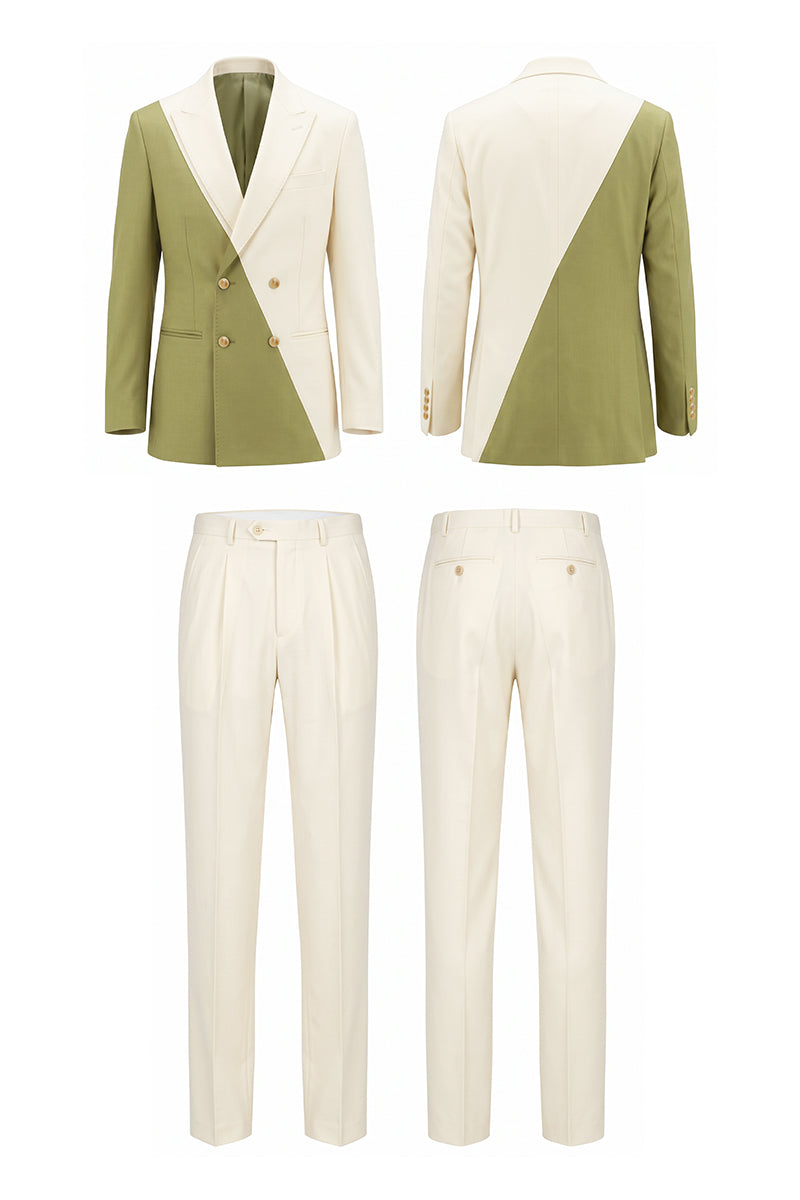 Green 50% Merino Wool Blazers